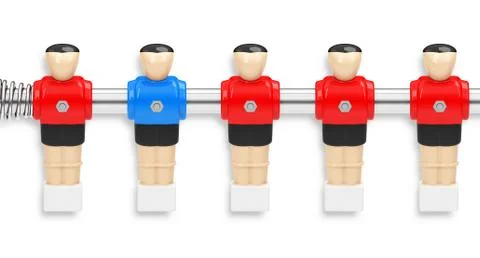 The unique kicker figure Stock Illustration