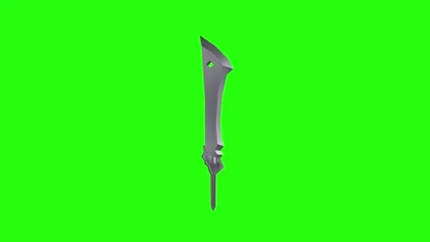 Unique knife design created using 3D modeling techniques Stock-Footage 296016026