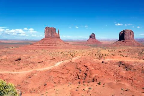 Unique landscape of monument valley Stock Photos