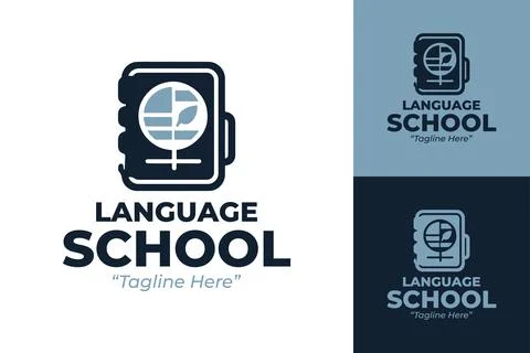 Unique Language School Logo イラスト素材