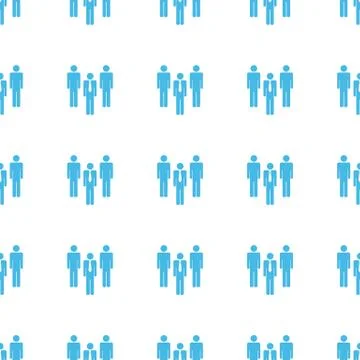 Unique Leader seamless pattern Illustrazione stock