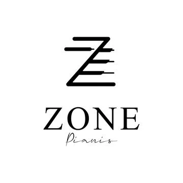 Unique letter Z musical logo vector design Stock Illustration