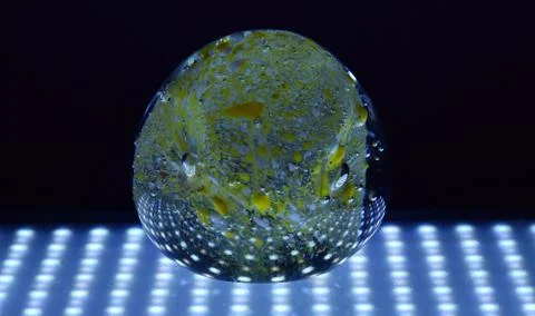 Unique Light effect on a paperweight Stock Photos
