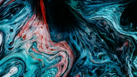 Unique liquid marble abstract background with water wave motion. 4K Stock Footage 246842846