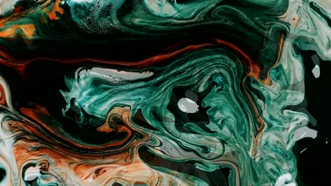 Unique liquid marble abstract background with water wave motion. 4K Video stock 246842968