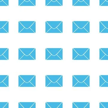 Unique Mail seamless pattern Stock Illustration