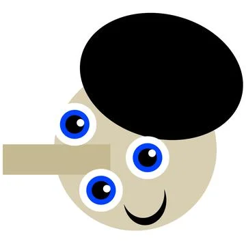 Unique, man face with three eyes Illustrazione stock