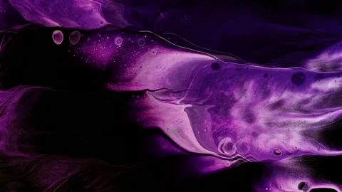 Unique marble fluid wave abstract animation with beautiful purple lines. 4K Stock Footage 287641616