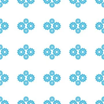 Unique Mechanism seamless pattern Illustrazione stock