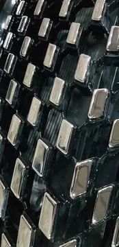 Unique media pattern Objects, details of Technology design of production part Stock Photos