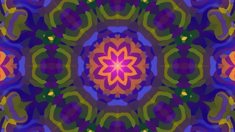 Unique metamorphosis modern floral pattern multicolored 库存影片 110918369