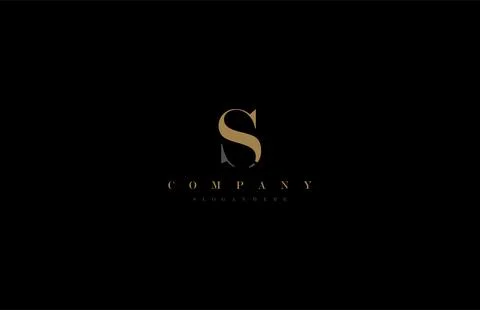 Unique Minimal S Logo Stockillustratie