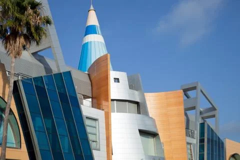 Unique modern building structure Stock Photos