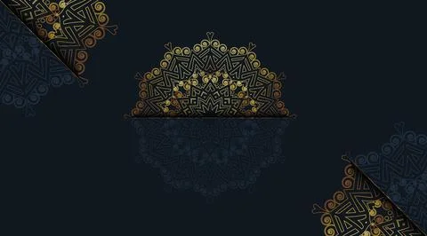 Unique modern cool gradient luxury color mandala art background template 스톡 일러스트