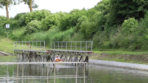 A unique monument of hydraulic engineering The ramps on the Canal Elblag Pola Stock Footage 54535660