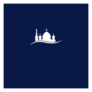 The unique of mosque background vector design Stock Illustration
