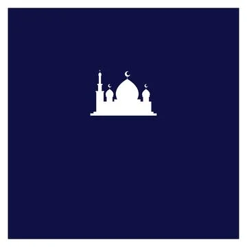 The unique of mosque background vector design Stock Illustration