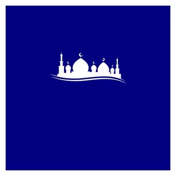The unique of mosque background vector design Stock Illustration