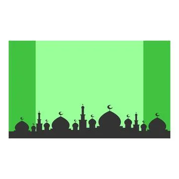 The unique of mosque background vector design Stock Illustration