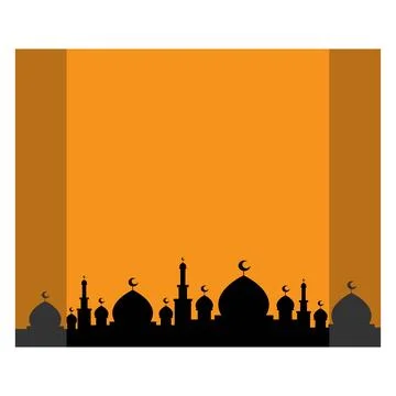 The unique of mosque background vector design Stock Illustration
