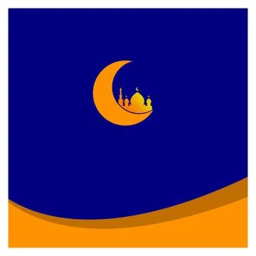 The unique of mosque background vector design Stock Illustration