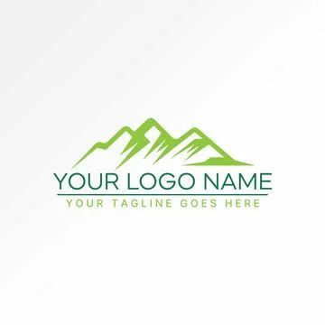 Unique mountain mont tree park wildlife iceberg Related green forest adventure Stock Illustration