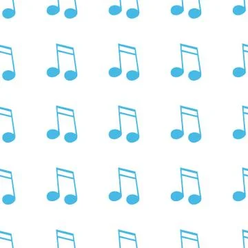 Unique Note seamless pattern Stock Illustration