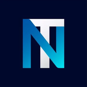 Unique NT letter logo Icon vector template. Stock Illustration