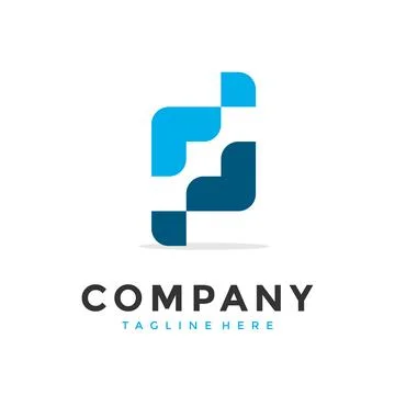 Unique P and J geometric icon logo vector design Stock Illustration