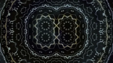Unique pattern forms in dark space with soft light Stock Footage 340044411