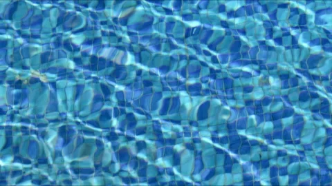 Unique Pattern Texture Created by Pool Water on Blue Background Stock Footage 311137490
