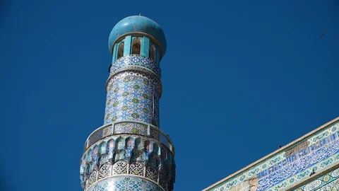 Unique patterns printed on a mosque Stock Footage 91284402