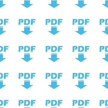 Unique Pdf seamless pattern Illustrazione stock
