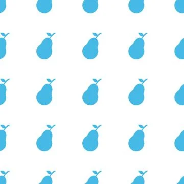 Unique Pear seamless pattern Stock Illustration