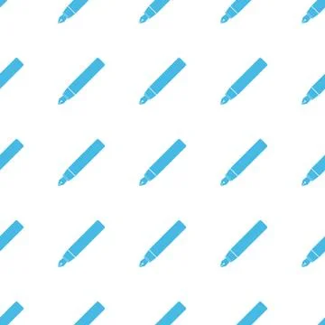 Unique Pen seamless pattern Illustrazione stock