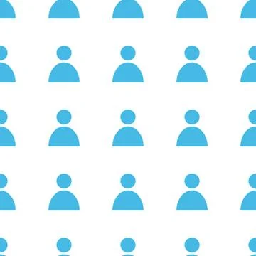 Unique People seamless pattern Illustrazione stock