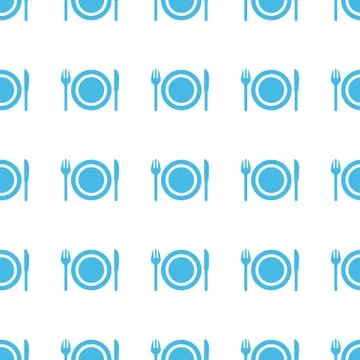 Unique Plate seamless pattern Illustrazione stock