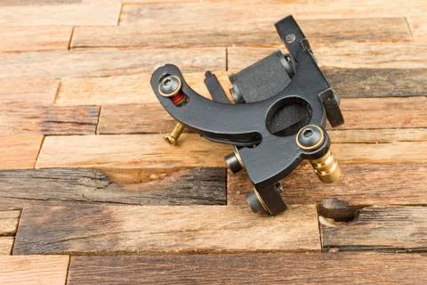 The unique professional tattoo machine. Foto stock