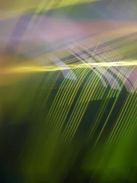 Unique progressive rhythmic light trajectory and virtual space structure Stock Illustration