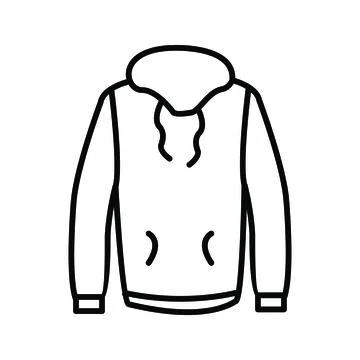 Unique Pull Over Vector Line Icon Stockillustratie