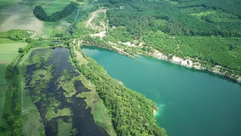 Unique Quarry of Ukraine with Nature. Stock Footage 314596267