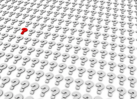 Unique question mark Stock Illustration