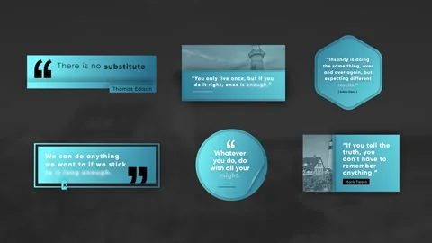 Unique Quote Titles Stock After Effects