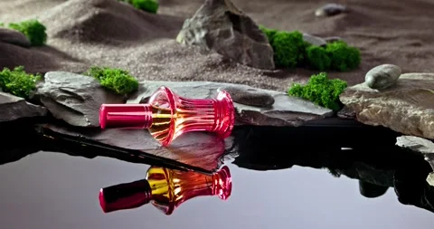 Unique red perfume with the scent of ozone and desert. Vidéo 337822711