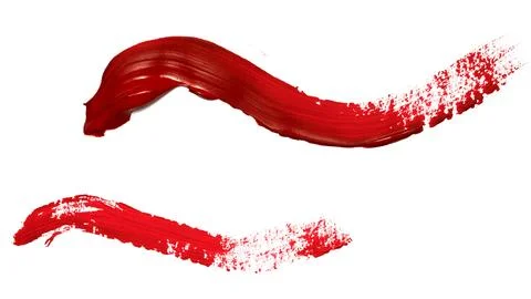Unique red strokes express creativity Foto stock
