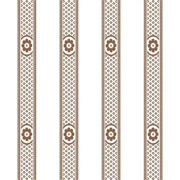 A unique repeated seamless border having a pattern on it Stock Illustration