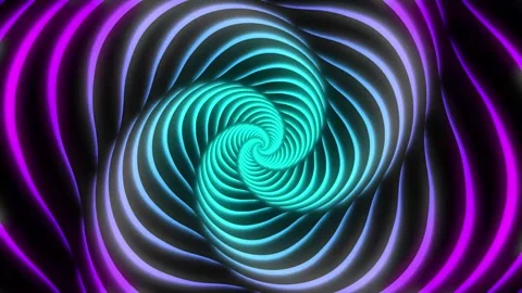 Unique rotating pattern motion background animation with attractive colors. Stock Footage 305384270