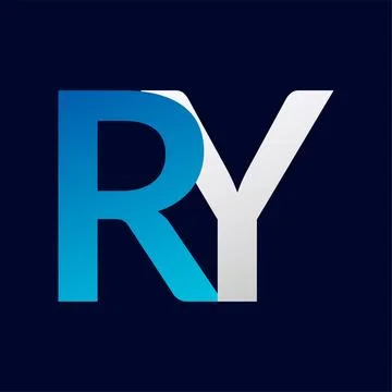 Unique RY letter logo Icon vector template. Stock Illustration