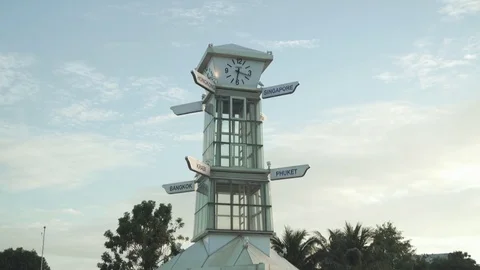 Unique Samui International Airport in the open air stock footage video Stock Footage