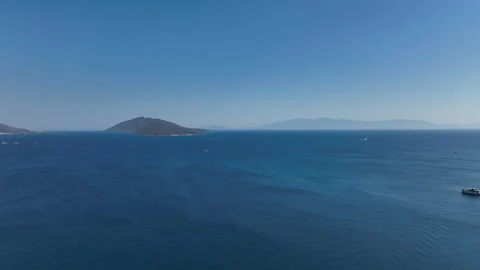 A unique sea view in Bodrum Stock Footage 235304105